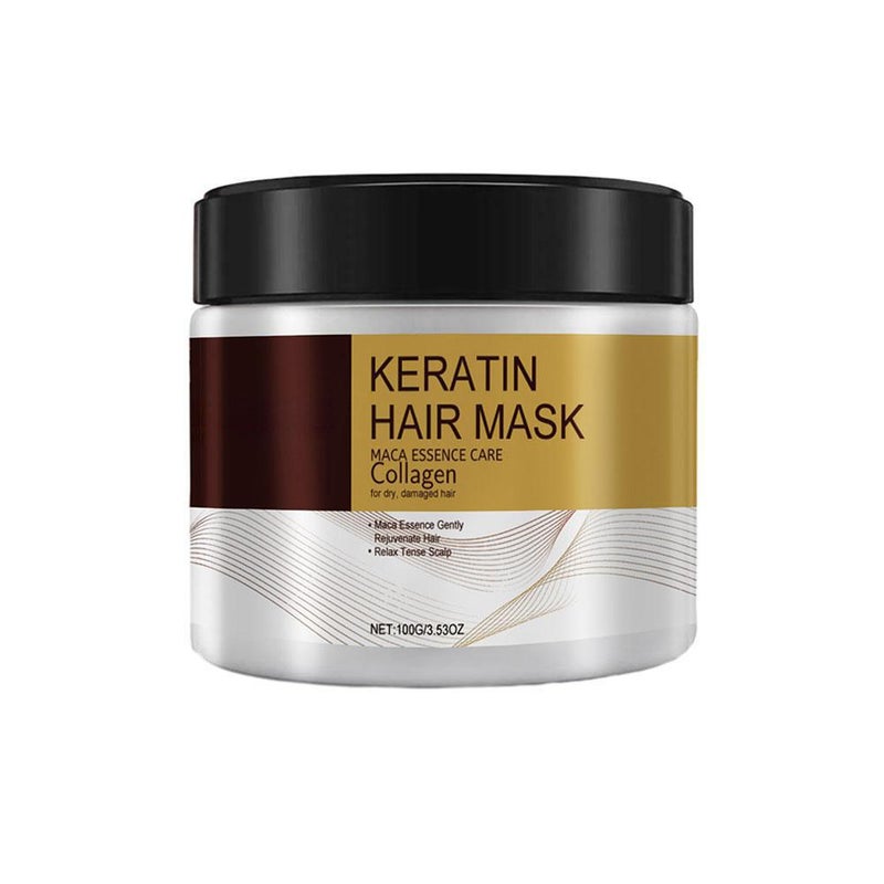 Unlabeled Repairing and Moisturizing Hair Mask: Hair care for smooth, sleek, and nourishing hair, repairing frizz and dryness.